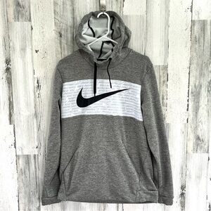 Nike Men’s Size Medium Dri-Fit Therma Training Pullover Hoodie Large Nike Logo